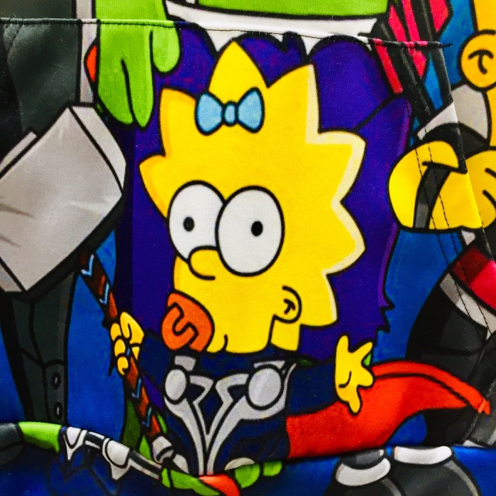 NWOT The Simpsons as Avengers Pullover Hoodie - Picture 6 of 10
